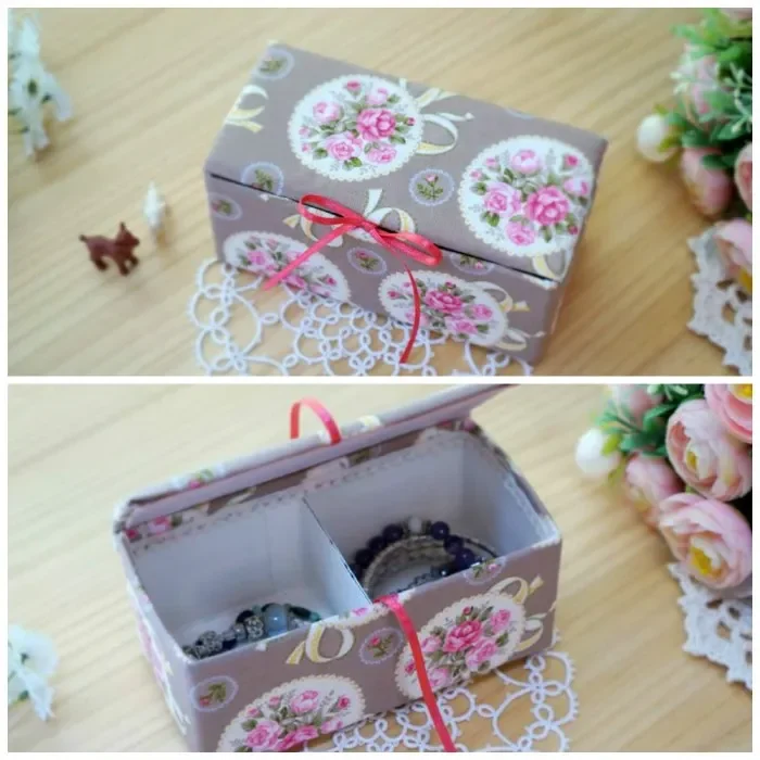Hộp Đựng Trang Sức Từ Giấy Carton Bọc Vải